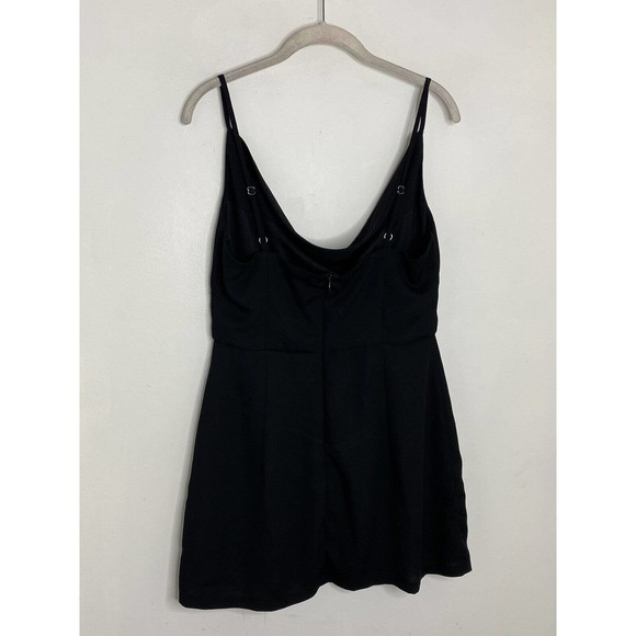 Princess Polly Chiffon Sleeveless Slip Mini Dress Black size US 10 / AU 14 - Picture 5 of 5